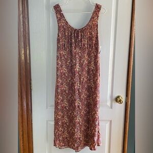 Old Navy Floral Sleeveless Midi Dress, Medium, NWT